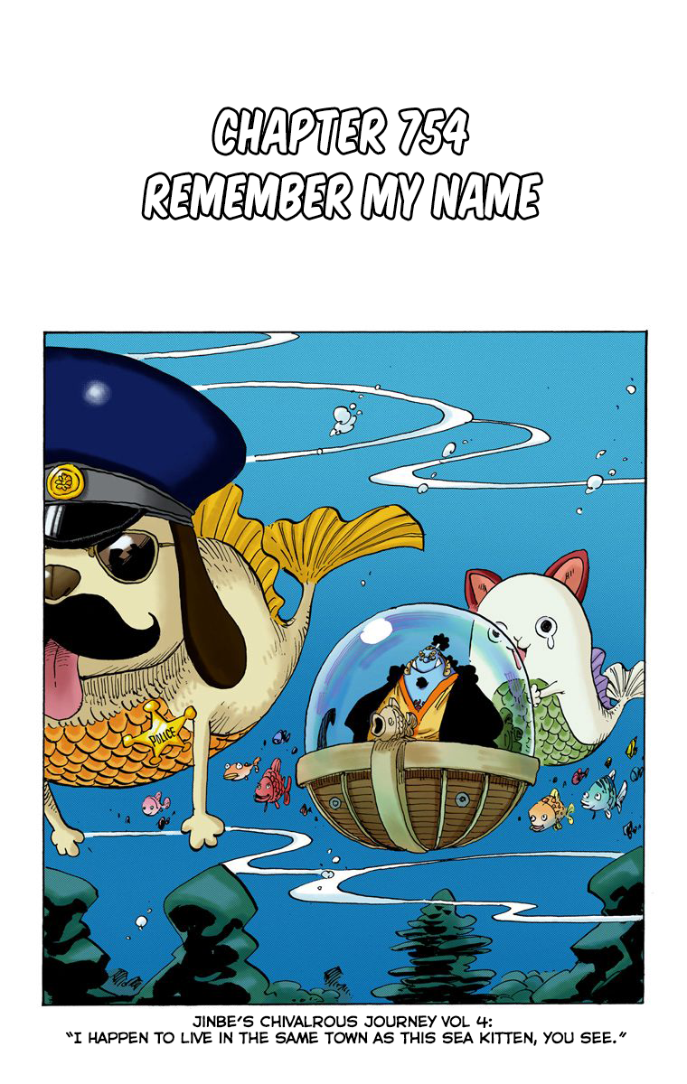 One Piece (Official Colored) Chapter 754 page 2 - 