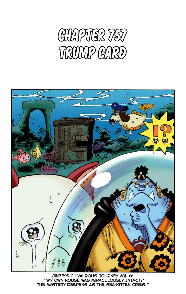 One Piece (Official Colored) Chapter 757 page 2 - 