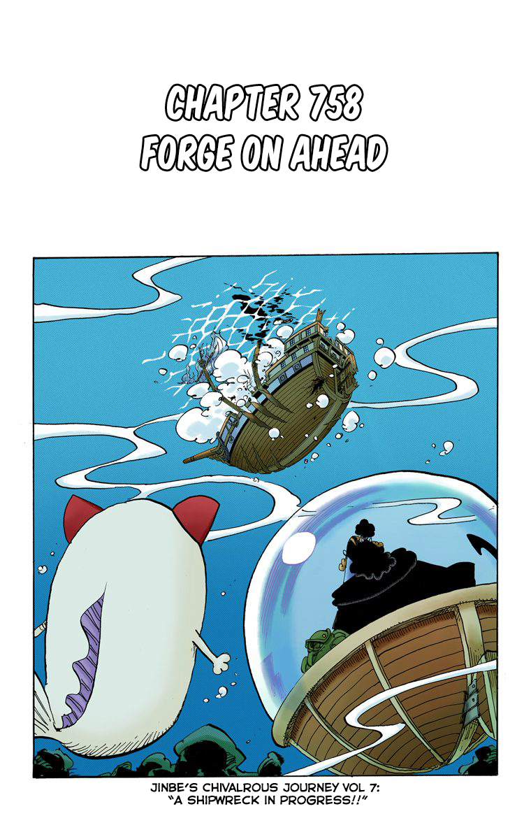 One Piece (Official Colored) Chapter 758 page 2 - 