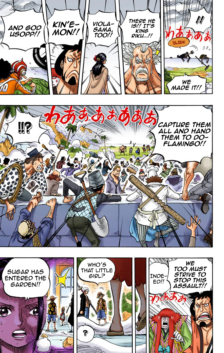 One Piece (Official Colored) Chapter 758 page 10 - 
