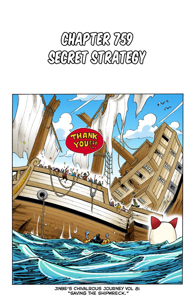 One Piece (Official Colored) Chapter 759 page 2 - 
