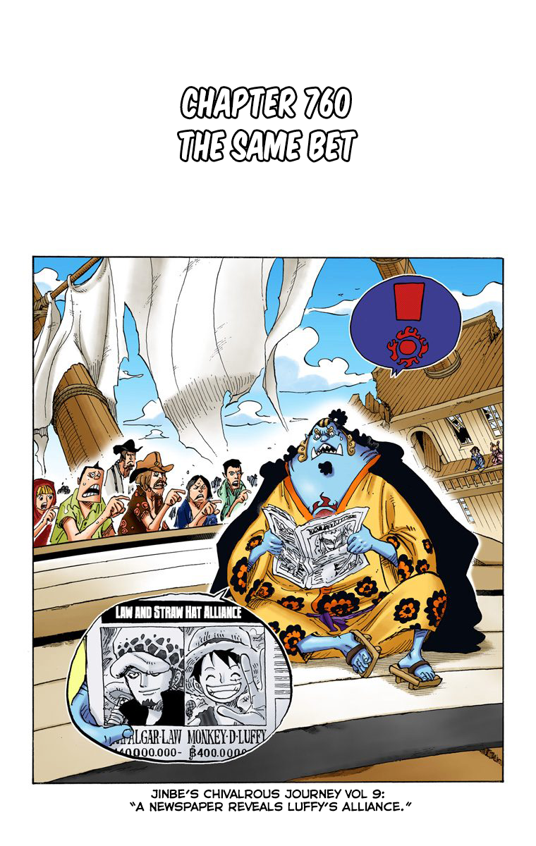 One Piece (Official Colored) Chapter 760 page 2 - 