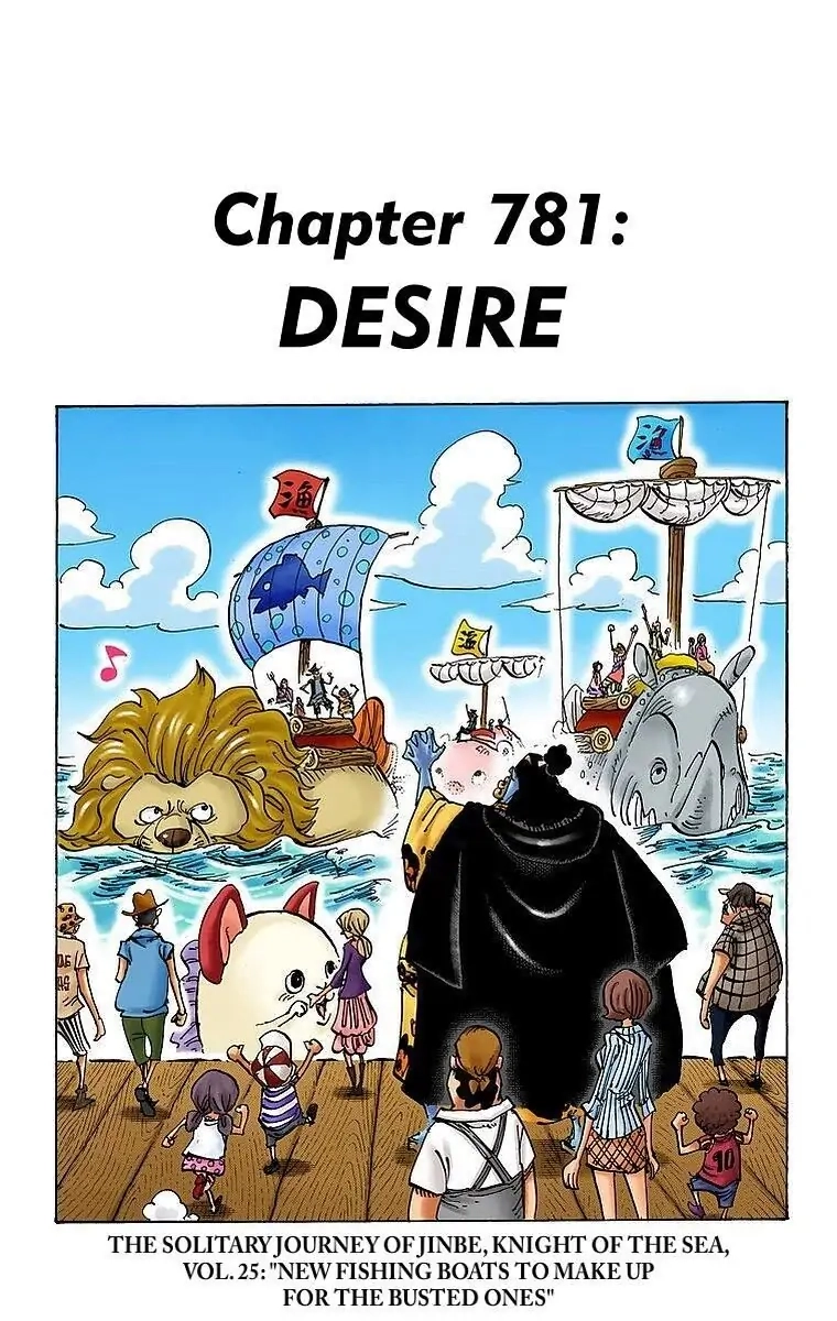 One Piece (Official Colored) Chapter 781 page 1 - 