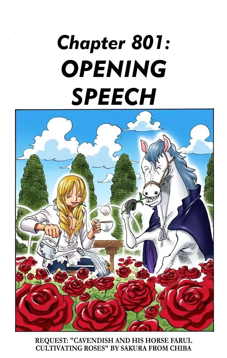 One Piece (Official Colored) Chapter 801 page 1 - 