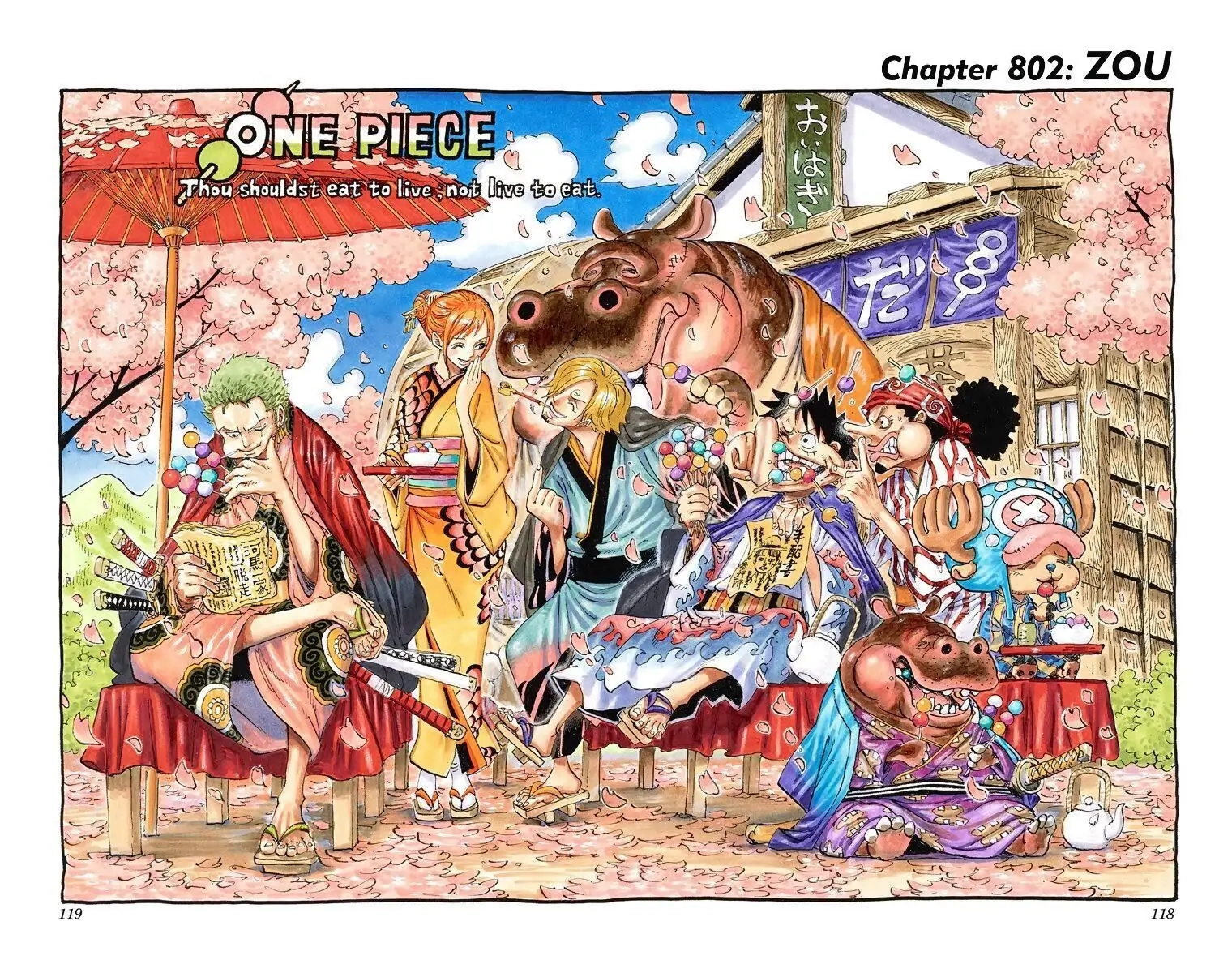 One Piece (Official Colored) Chapter 802 page 1 - 