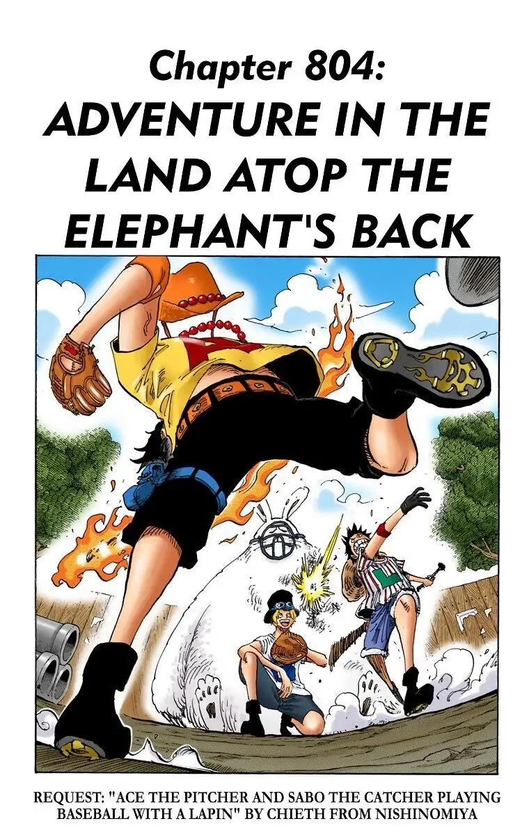 One Piece (Official Colored) Chapter 804 page 1 - 