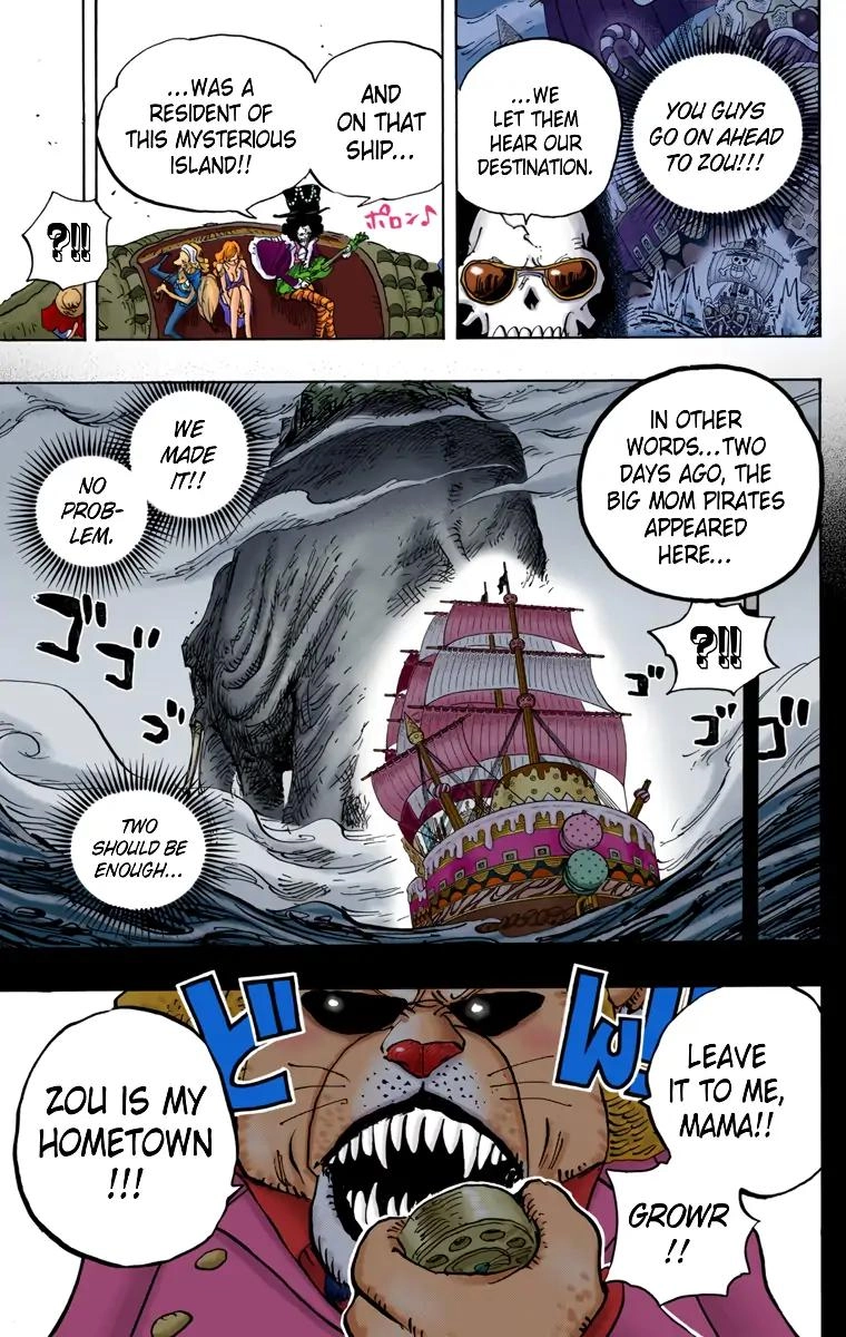 One Piece (Official Colored) Chapter 811 page 19 - 