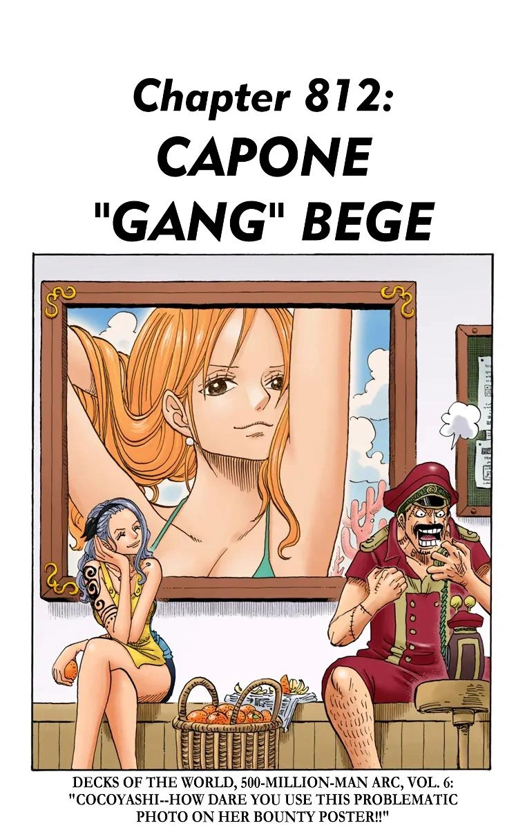 One Piece (Official Colored) Chapter 812 page 1 - 