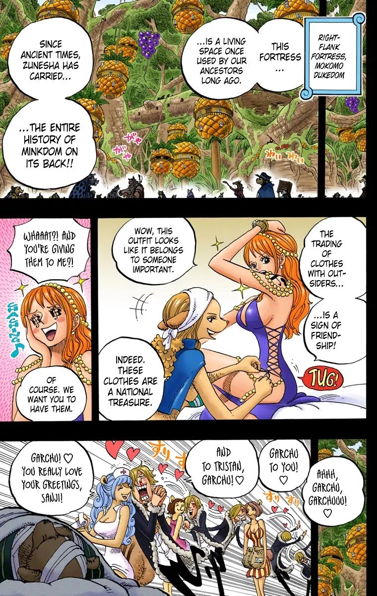 One Piece (Official Colored) Chapter 812 page 3 - 
