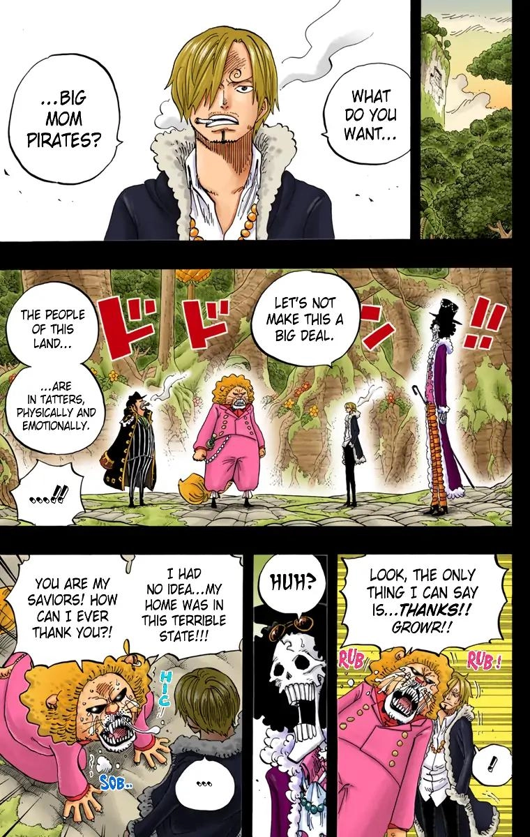 One Piece (Official Colored) Chapter 812 page 9 - 