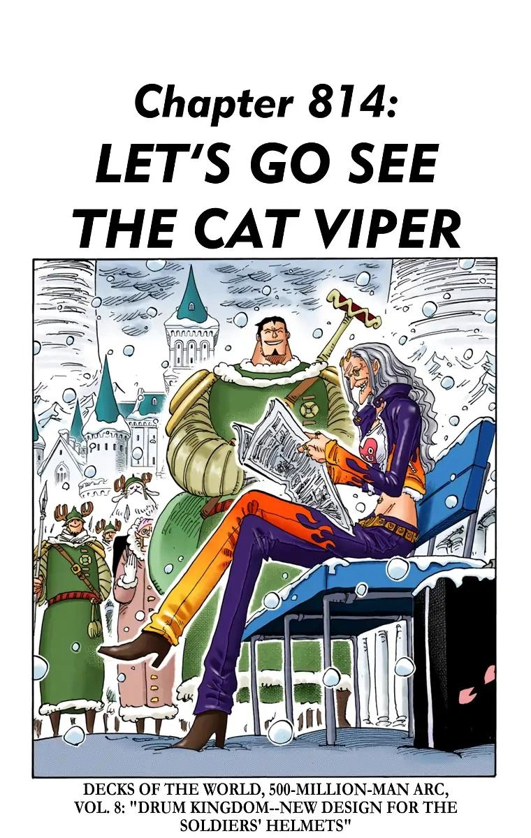 One Piece (Official Colored) Chapter 814 page 1 - 