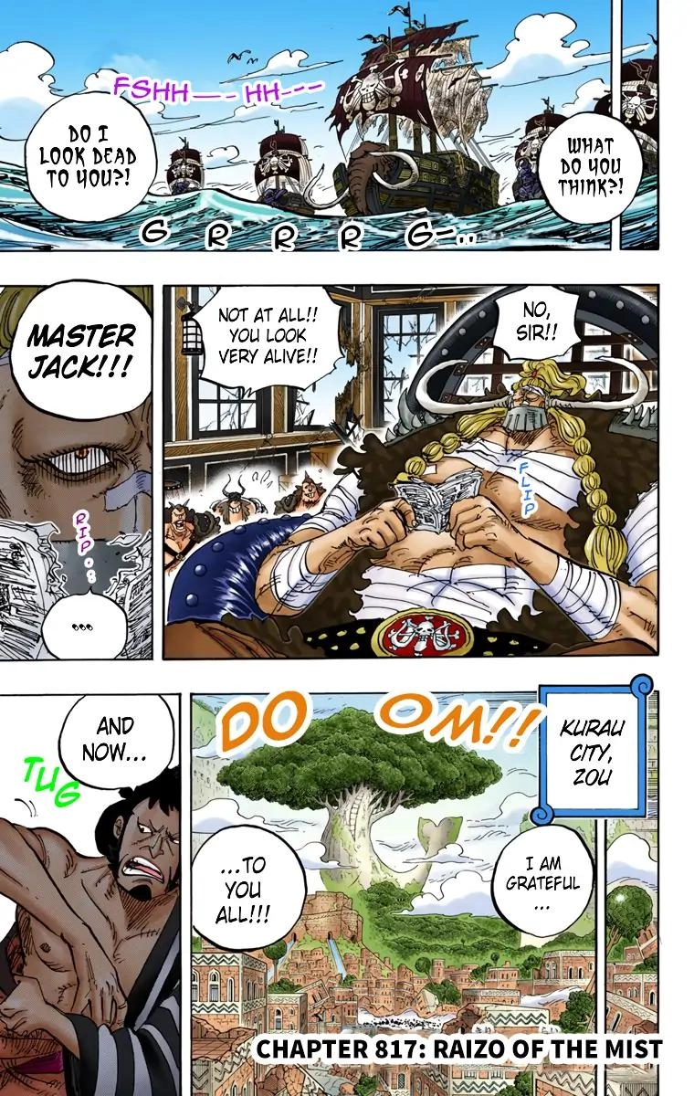One Piece (Official Colored) Chapter 817 page 10 - 