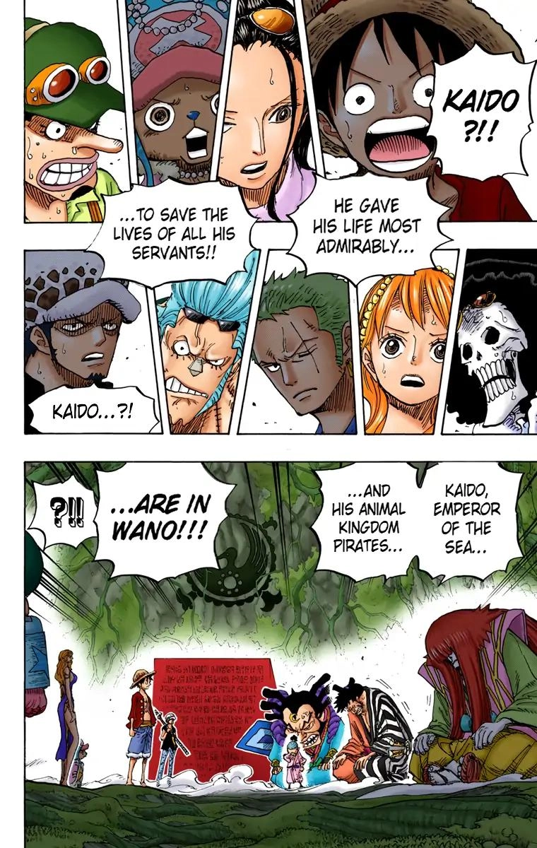 One Piece (Official Colored) Chapter 818 page 14 - 