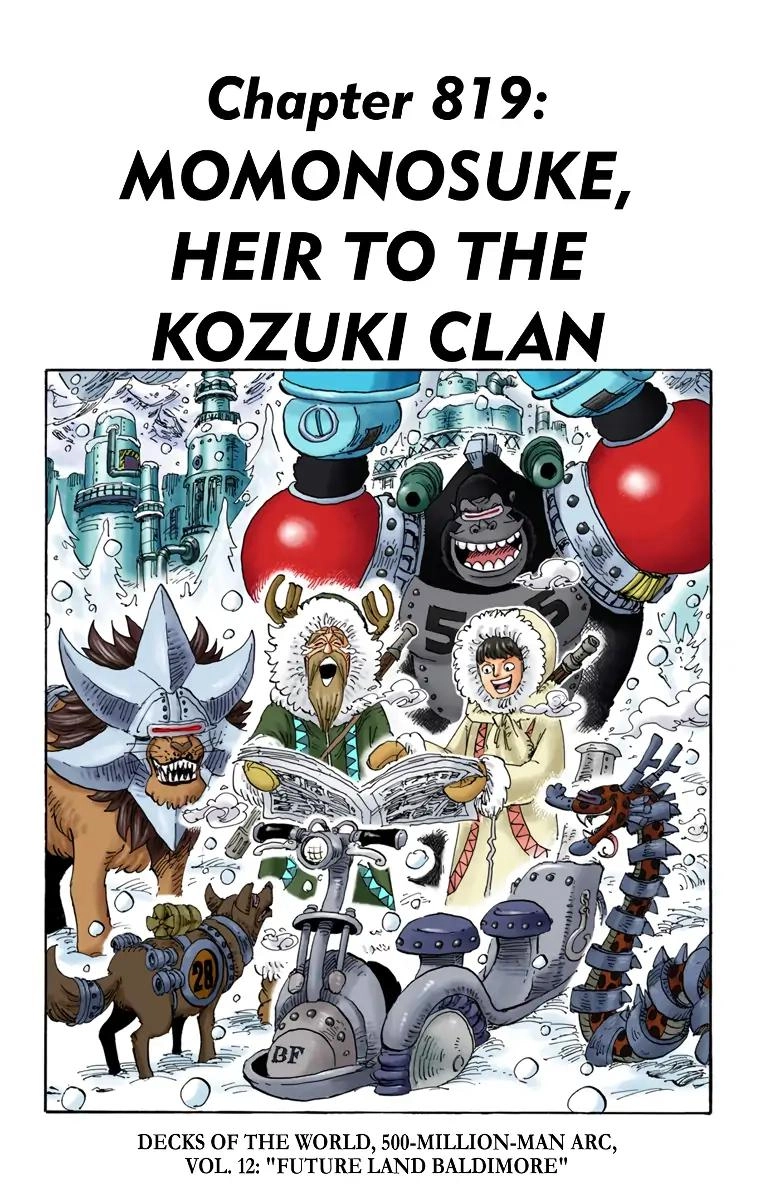 One Piece (Official Colored) Chapter 819 page 1 - 