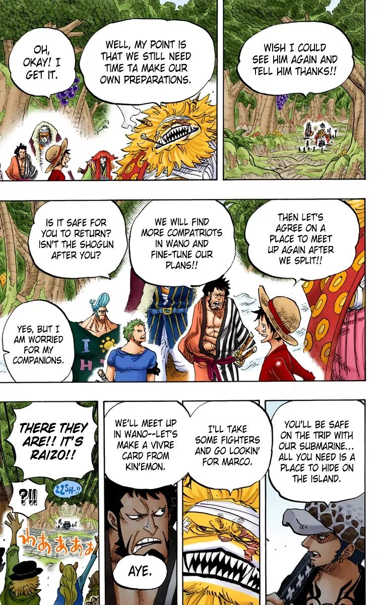 One Piece (Official Colored) Chapter 820 page 13 - 