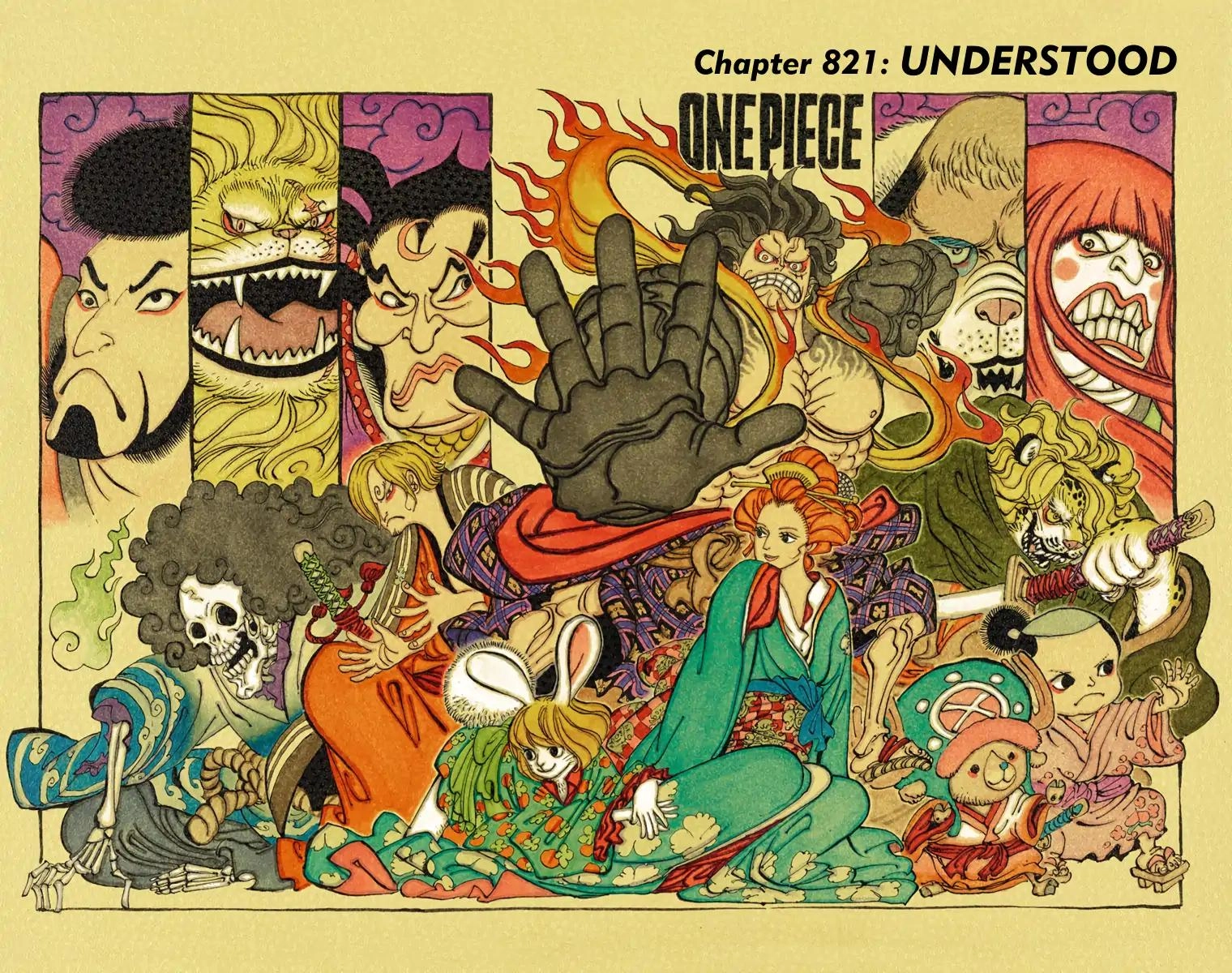 One Piece (Official Colored) Chapter 821 page 1 - 