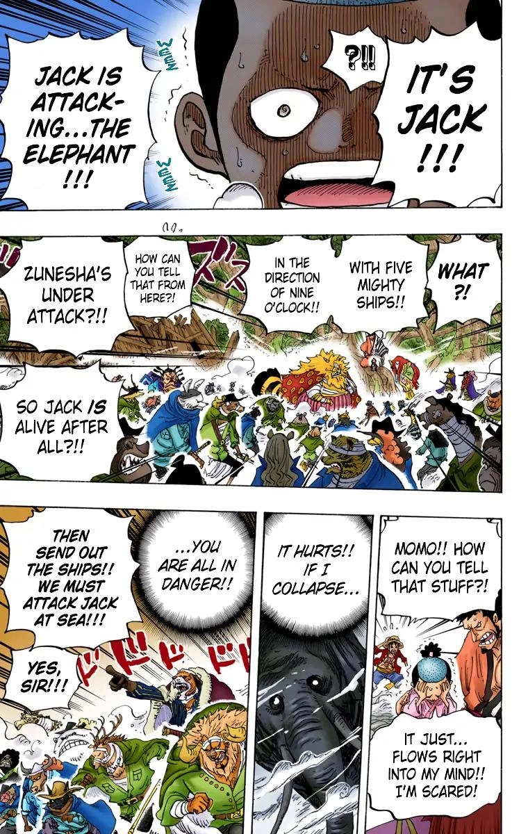 One Piece (Official Colored) Chapter 821 page 9 - 