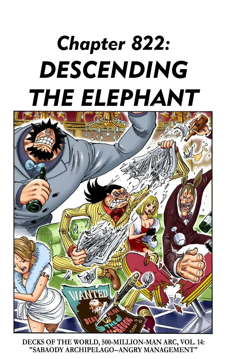 One Piece (Official Colored) Chapter 822 page 1 - 