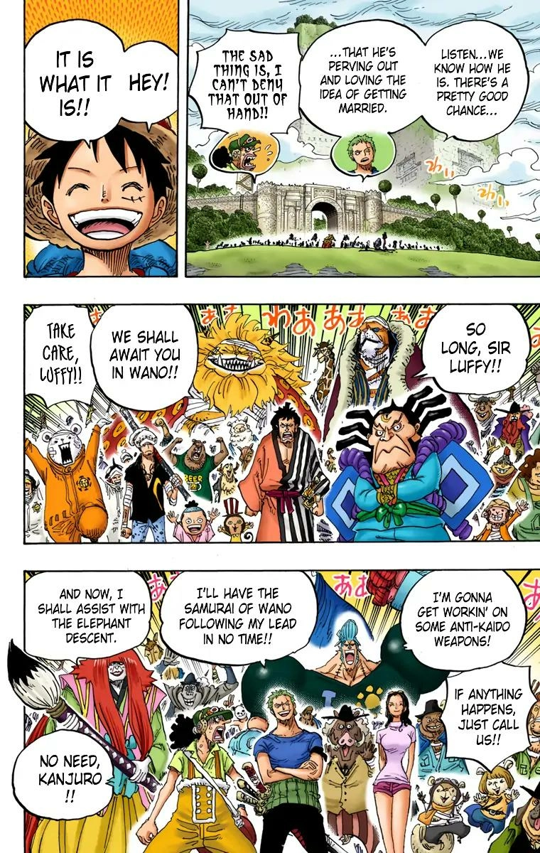 One Piece (Official Colored) Chapter 822 page 14 - 