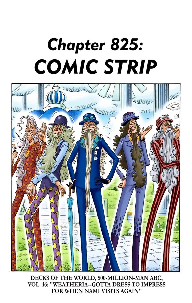 One Piece (Official Colored) Chapter 825 page 1 - 