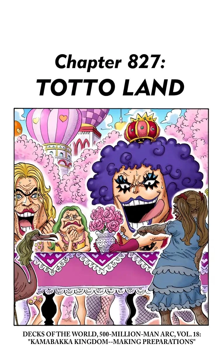 One Piece (Official Colored) Chapter 827 page 1 - 