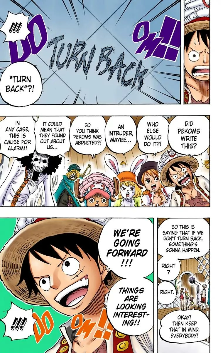 One Piece (Official Colored) Chapter 828 page 18 - 