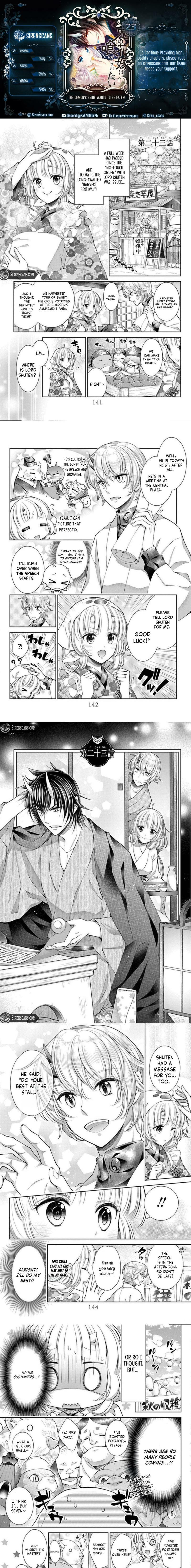 Oni no Hanayome wa Taberaretai Chapter 23 page 1 - 