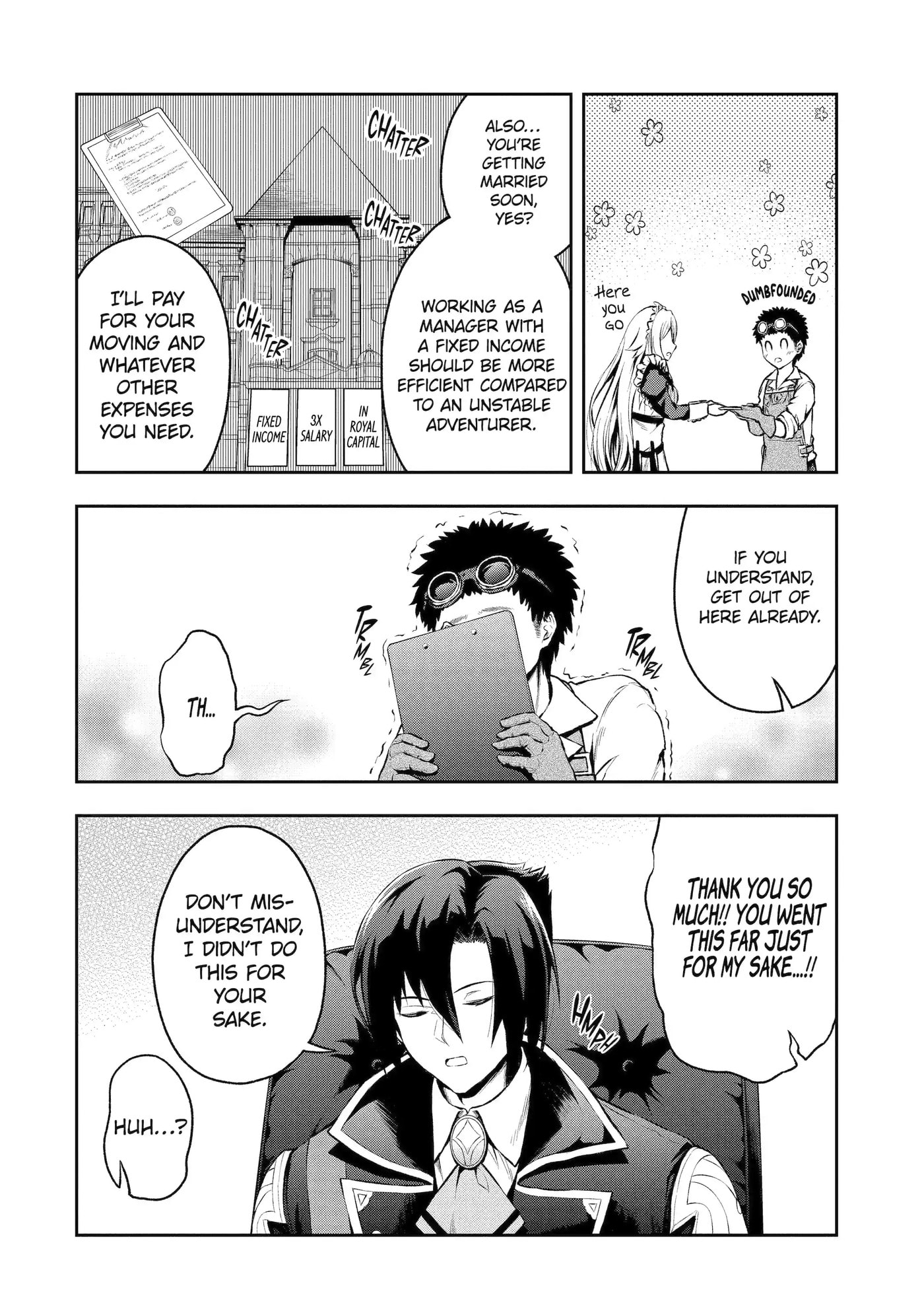Ore wa Boukensha Guild no Akutoku Guild Master: Jinzai o Tekizaitekisho ni Tsuihou Shitara, Nazeka Mechakucha Kansha Saremashita Chapter 0.1 page 12 - 
