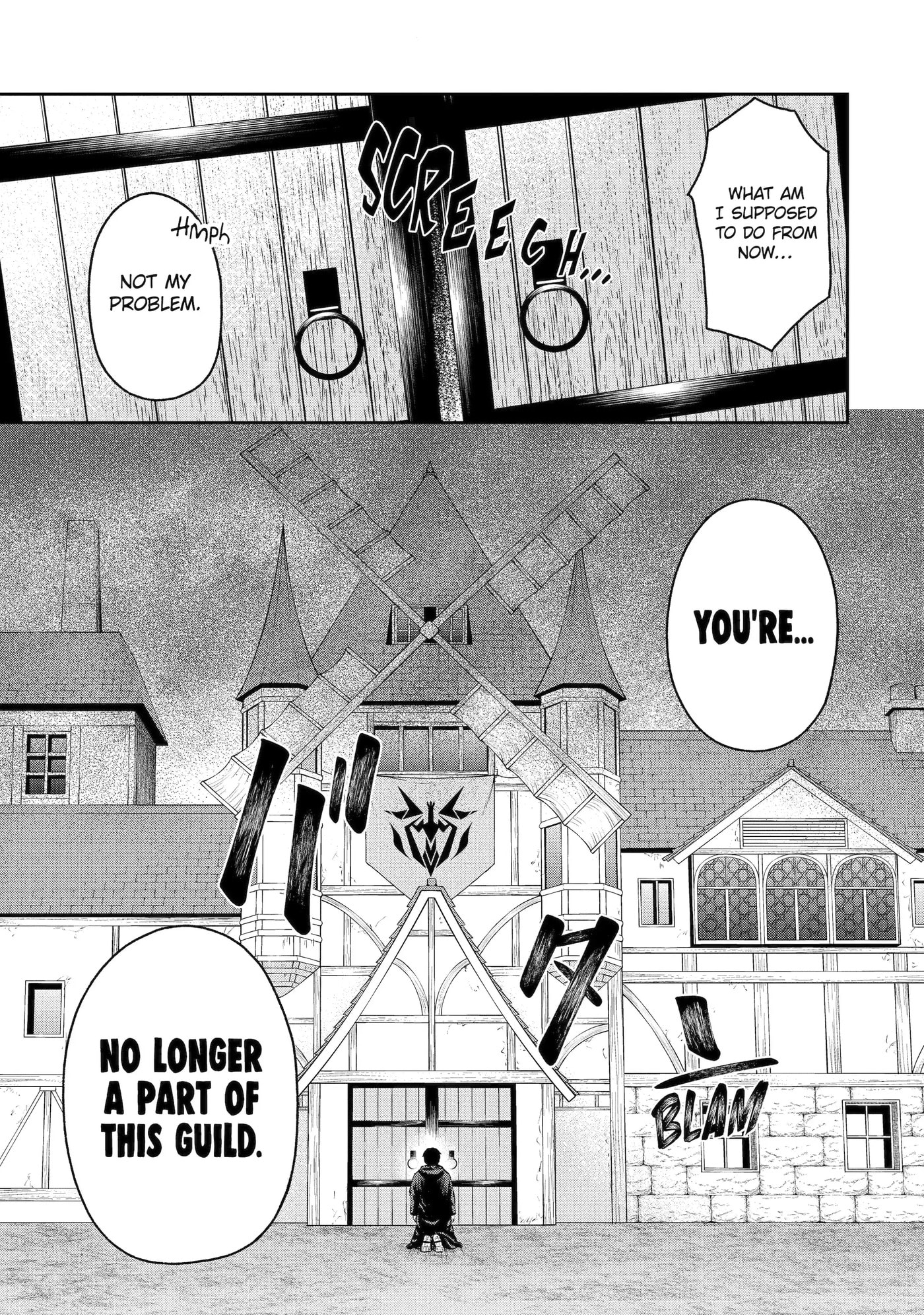 Ore wa Boukensha Guild no Akutoku Guild Master: Jinzai o Tekizaitekisho ni Tsuihou Shitara, Nazeka Mechakucha Kansha Saremashita Chapter 0.1 page 3 - 