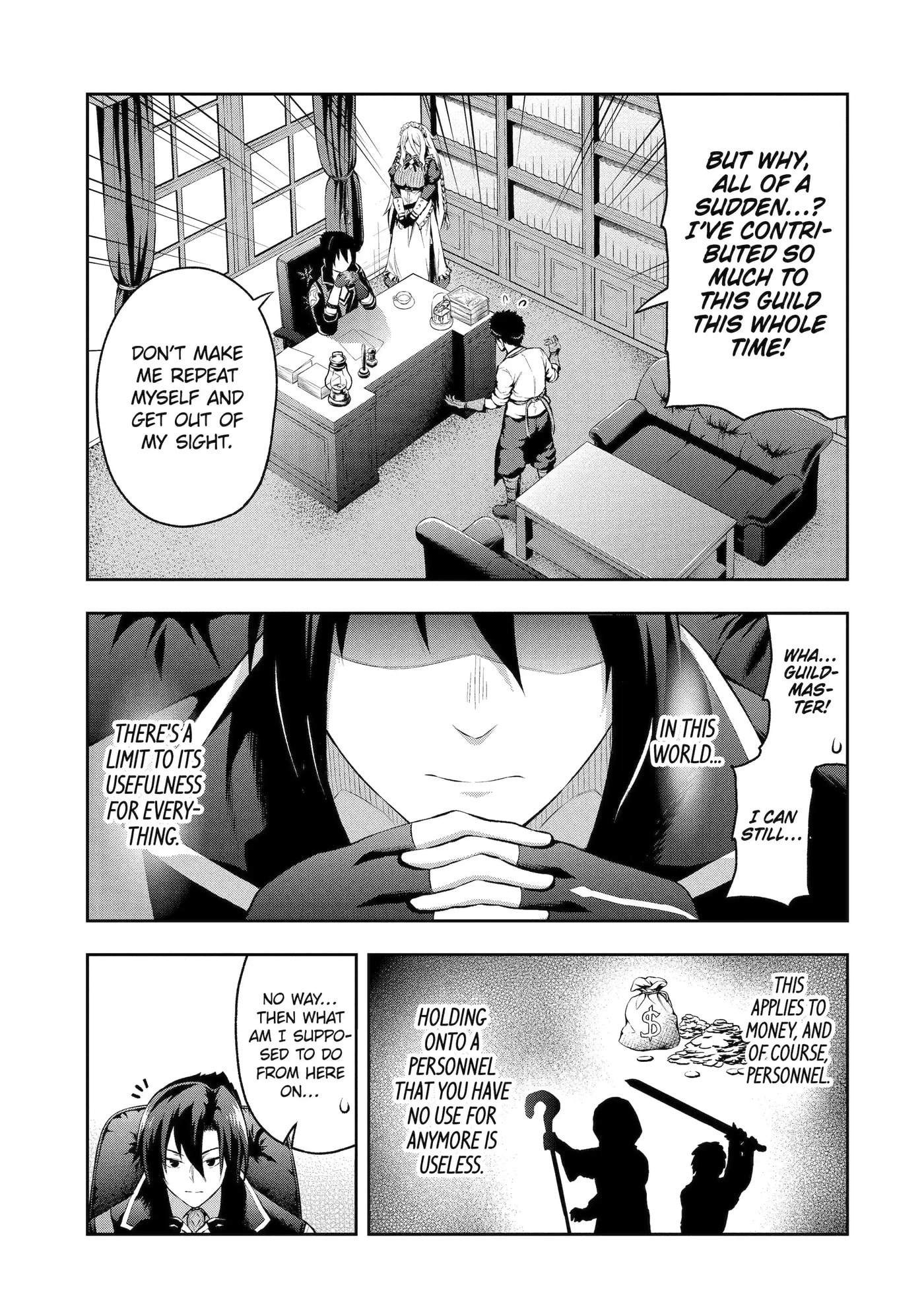 Ore wa Boukensha Guild no Akutoku Guild Master: Jinzai o Tekizaitekisho ni Tsuihou Shitara, Nazeka Mechakucha Kansha Saremashita Chapter 0.1 page 9 - 