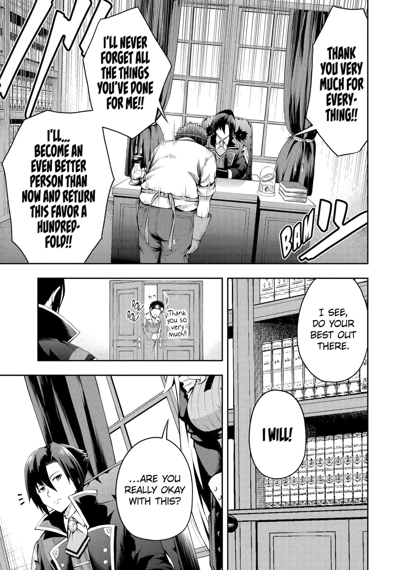 Ore wa Boukensha Guild no Akutoku Guild Master: Jinzai o Tekizaitekisho ni Tsuihou Shitara, Nazeka Mechakucha Kansha Saremashita Chapter 0.2 page 3 - 