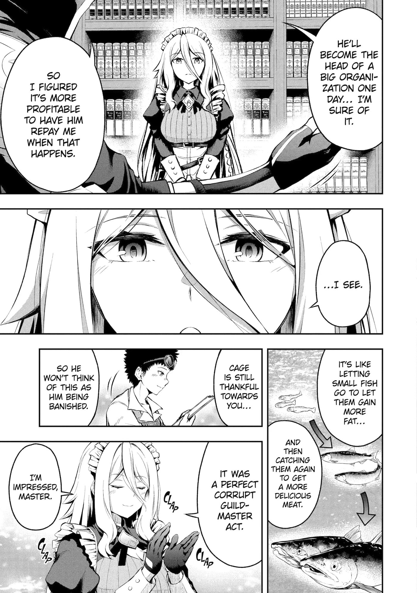 Ore wa Boukensha Guild no Akutoku Guild Master: Jinzai o Tekizaitekisho ni Tsuihou Shitara, Nazeka Mechakucha Kansha Saremashita Chapter 0.2 page 5 - 
