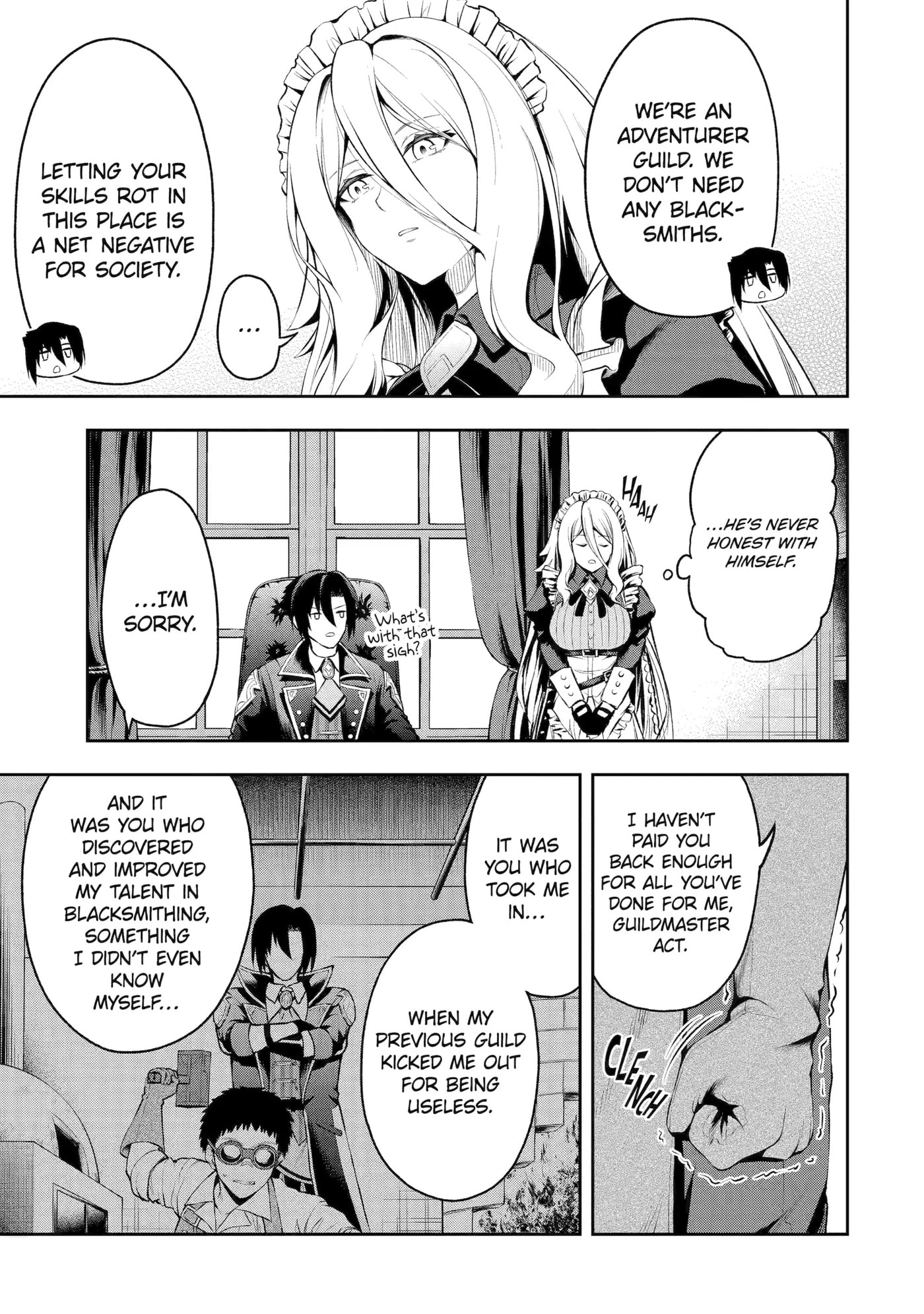 Ore wa Boukensha Guild no Akutoku Guild Master: Jinzai o Tekizaitekisho ni Tsuihou Shitara, Nazeka Mechakucha Kansha Saremashita Chapter 0 page 12 - 