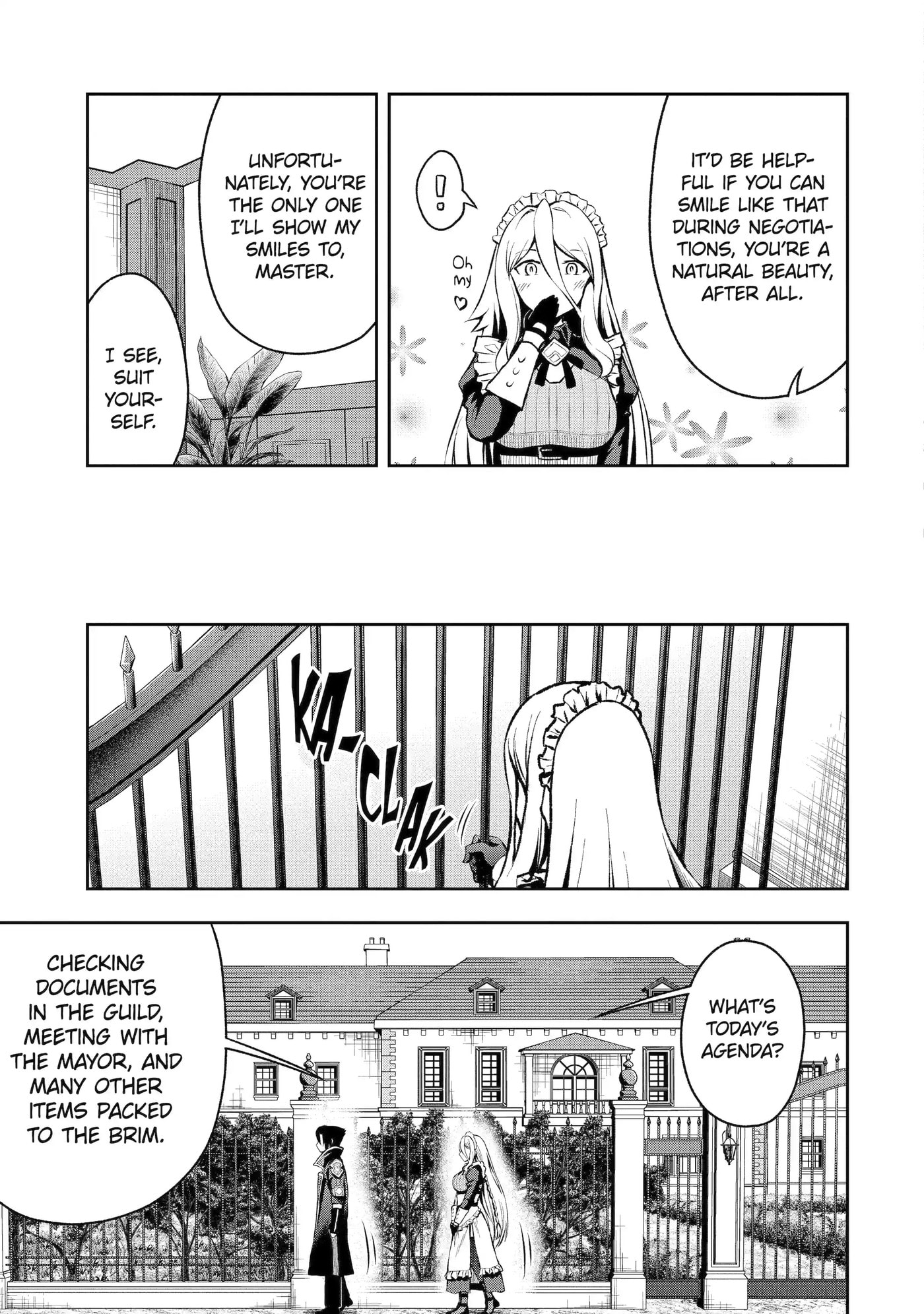 Ore wa Boukensha Guild no Akutoku Guild Master: Jinzai o Tekizaitekisho ni Tsuihou Shitara, Nazeka Mechakucha Kansha Saremashita Chapter 1.2 page 5 - 