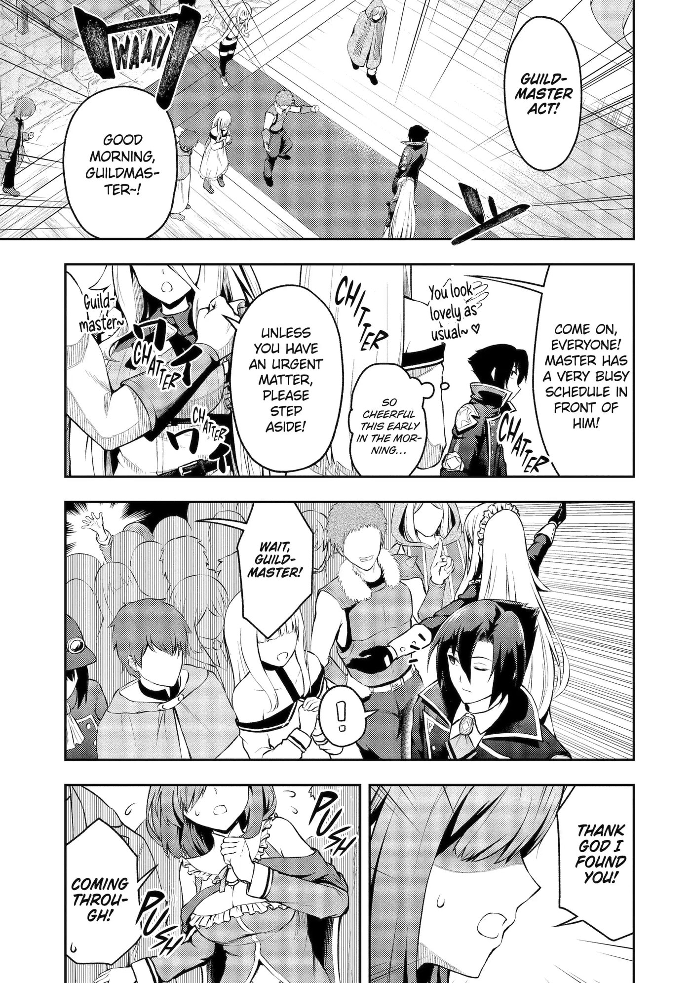 Ore wa Boukensha Guild no Akutoku Guild Master: Jinzai o Tekizaitekisho ni Tsuihou Shitara, Nazeka Mechakucha Kansha Saremashita Chapter 1.2 page 7 - 