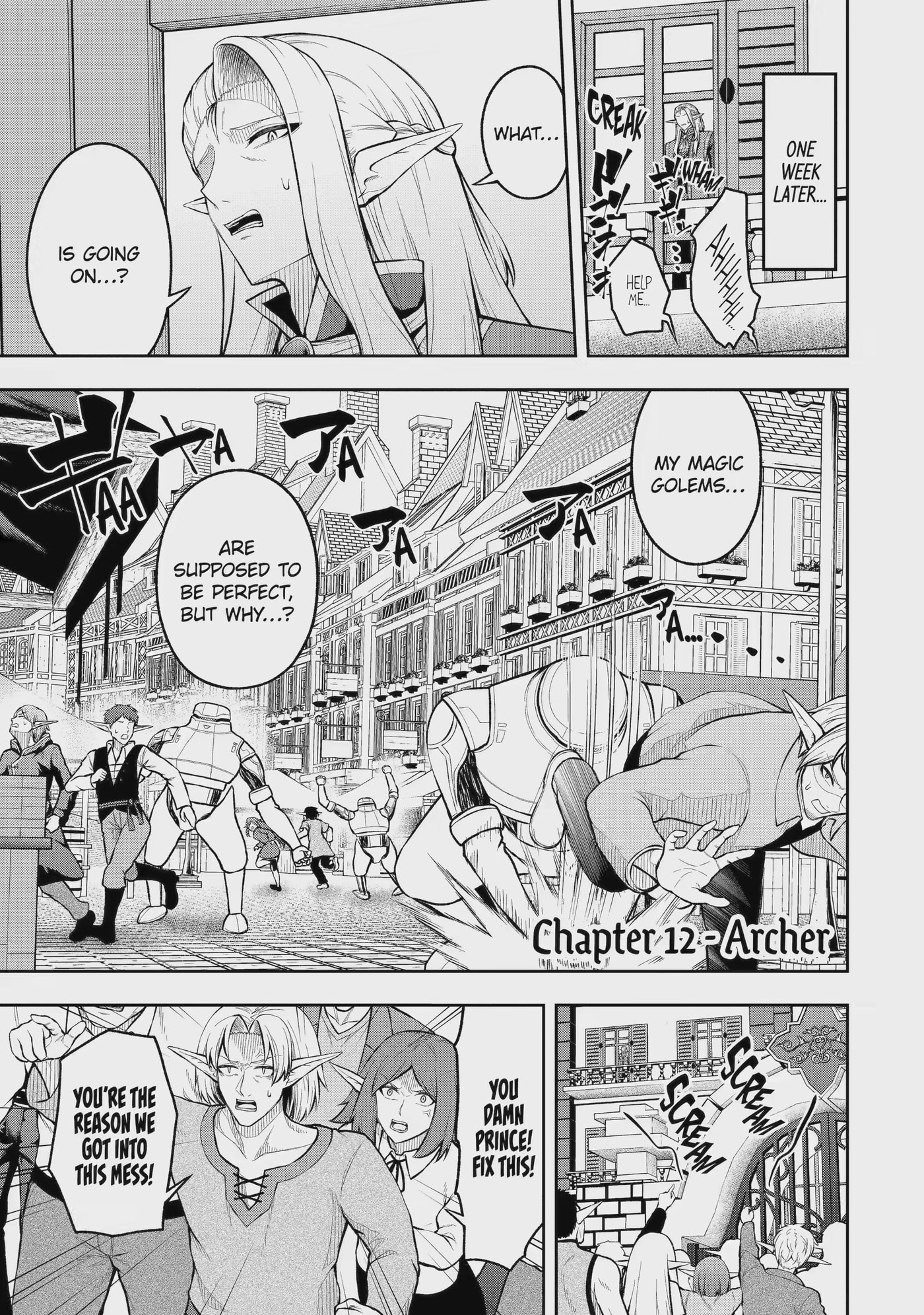 Ore wa Boukensha Guild no Akutoku Guild Master: Jinzai o Tekizaitekisho ni Tsuihou Shitara, Nazeka Mechakucha Kansha Saremashita Chapter 12.1 page 1 - 