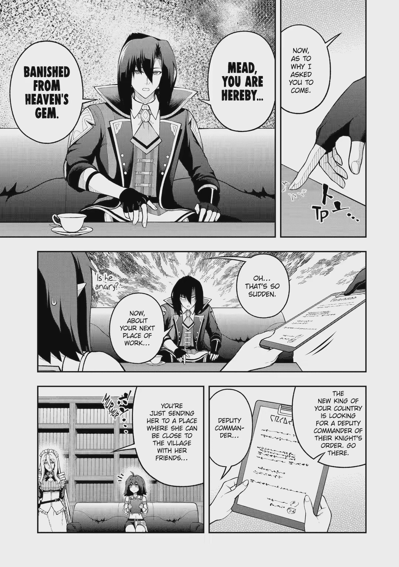 Ore wa Boukensha Guild no Akutoku Guild Master: Jinzai o Tekizaitekisho ni Tsuihou Shitara, Nazeka Mechakucha Kansha Saremashita Chapter 12.3 page 3 - 