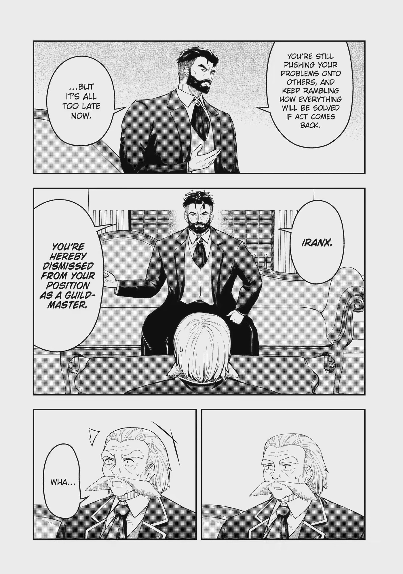 Ore wa Boukensha Guild no Akutoku Guild Master: Jinzai o Tekizaitekisho ni Tsuihou Shitara, Nazeka Mechakucha Kansha Saremashita Chapter 13.1 page 4 - 