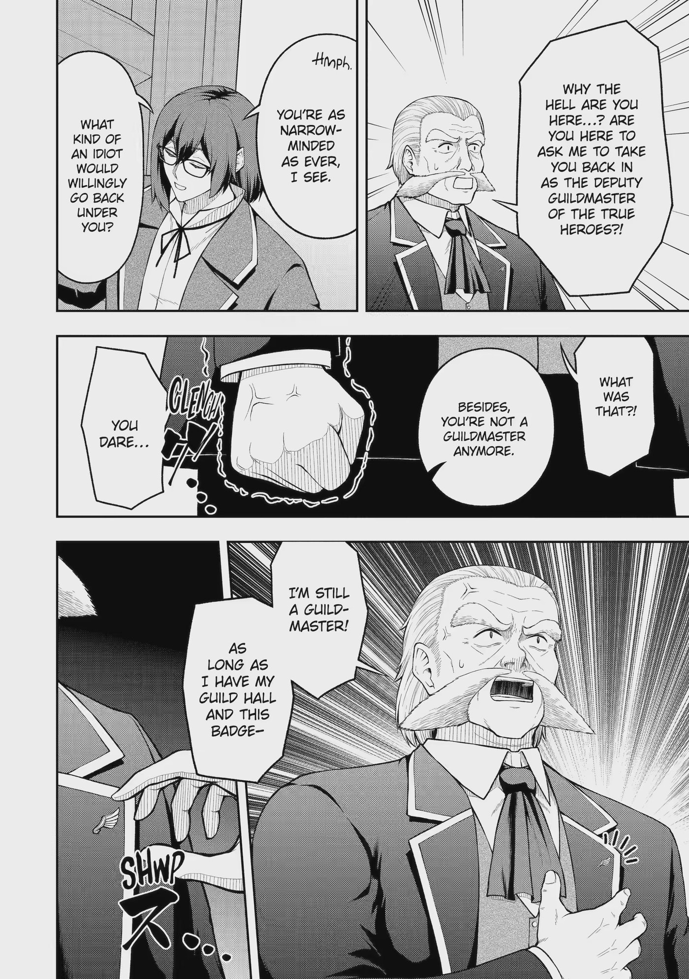 Ore wa Boukensha Guild no Akutoku Guild Master: Jinzai o Tekizaitekisho ni Tsuihou Shitara, Nazeka Mechakucha Kansha Saremashita Chapter 13.1 page 6 - 