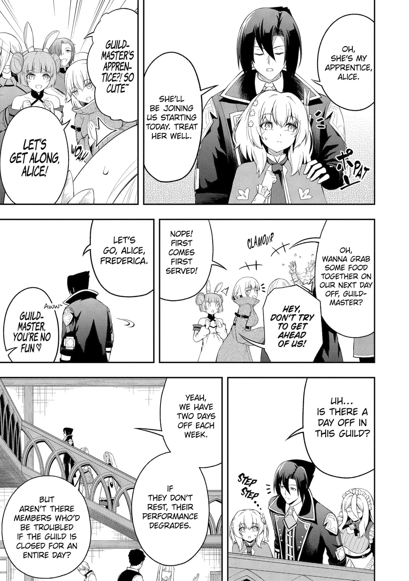 Ore wa Boukensha Guild no Akutoku Guild Master: Jinzai o Tekizaitekisho ni Tsuihou Shitara, Nazeka Mechakucha Kansha Saremashita Chapter 3.2 page 5 - 