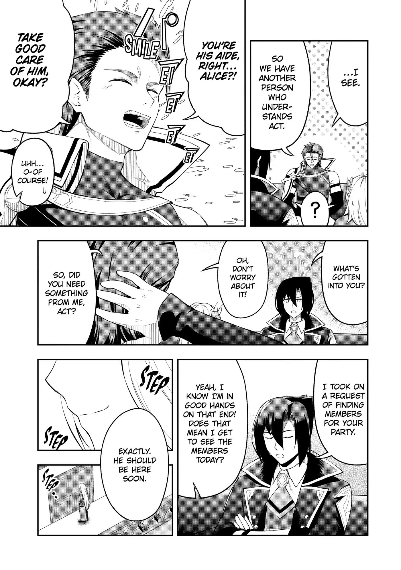 Ore wa Boukensha Guild no Akutoku Guild Master: Jinzai o Tekizaitekisho ni Tsuihou Shitara, Nazeka Mechakucha Kansha Saremashita Chapter 4.1 page 3 - 