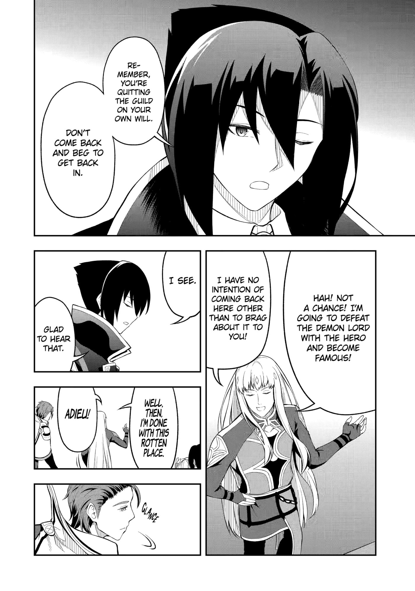 Ore wa Boukensha Guild no Akutoku Guild Master: Jinzai o Tekizaitekisho ni Tsuihou Shitara, Nazeka Mechakucha Kansha Saremashita Chapter 4 page 10 - 