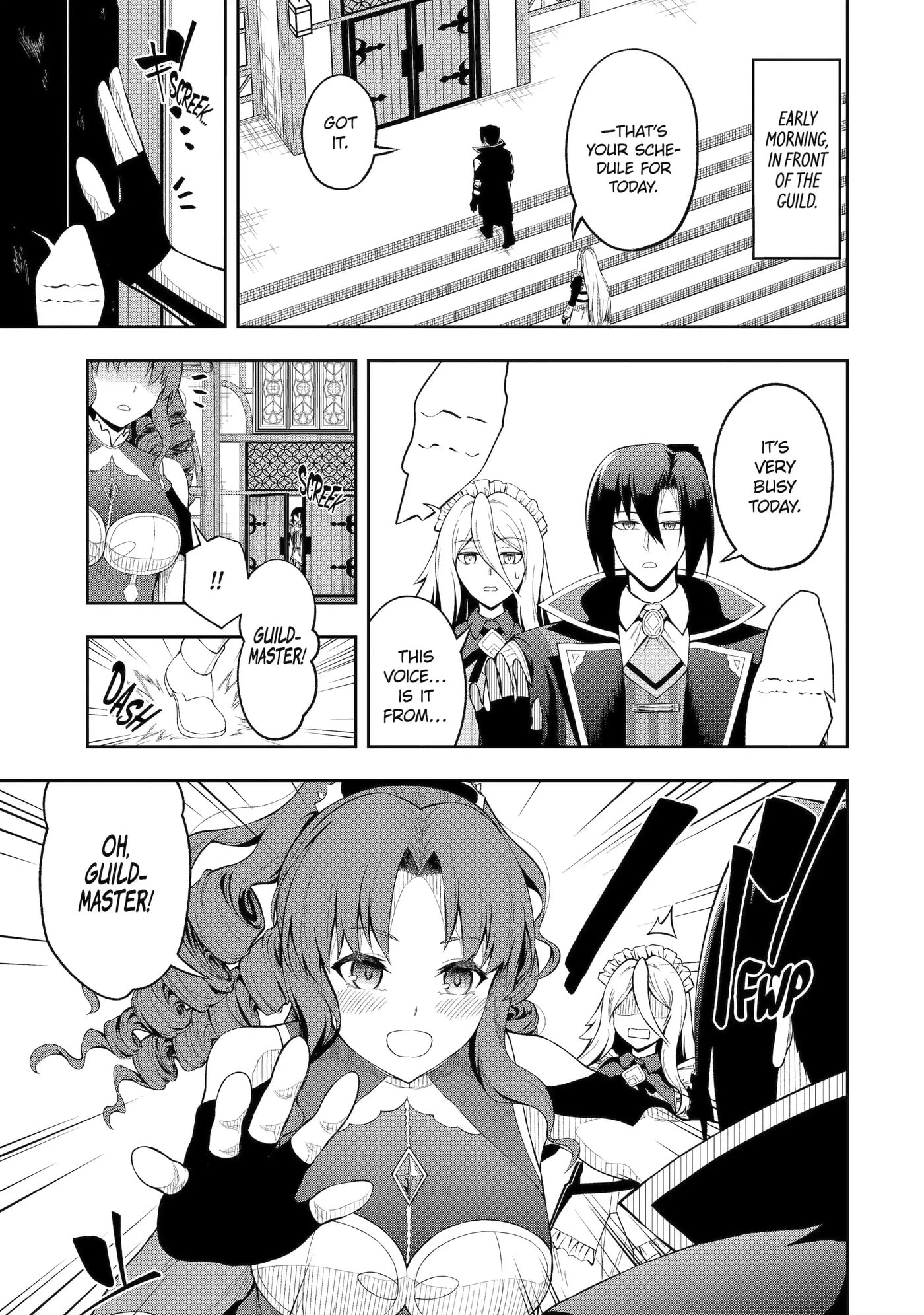 Ore wa Boukensha Guild no Akutoku Guild Master: Jinzai o Tekizaitekisho ni Tsuihou Shitara, Nazeka Mechakucha Kansha Saremashita Chapter 5.1 page 3 - 