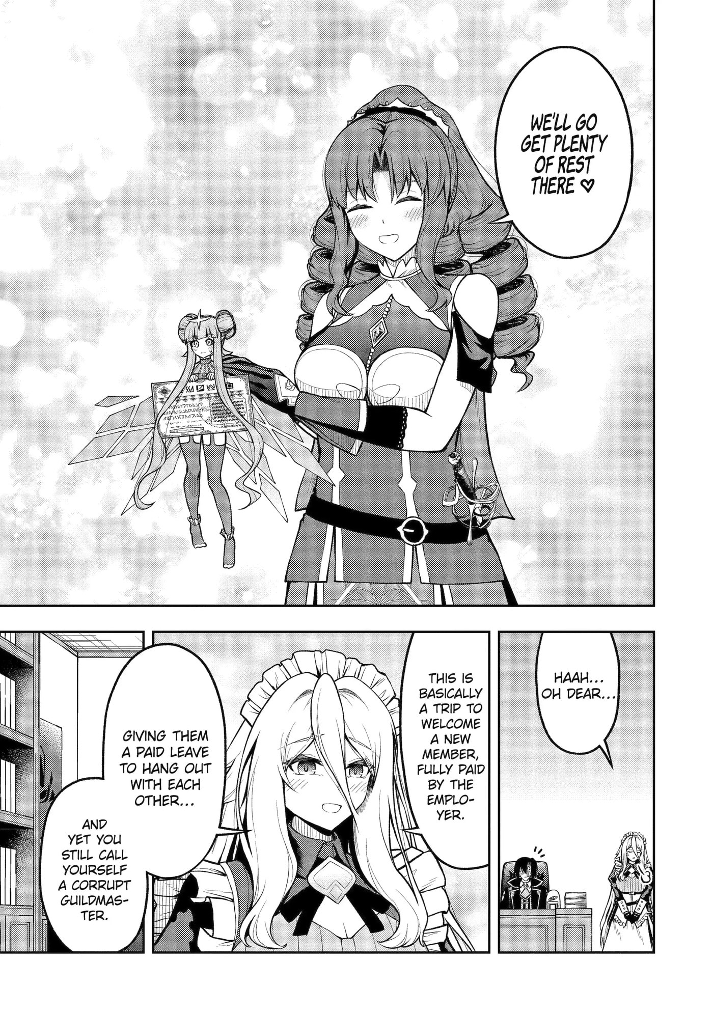 Ore wa Boukensha Guild no Akutoku Guild Master: Jinzai o Tekizaitekisho ni Tsuihou Shitara, Nazeka Mechakucha Kansha Saremashita Chapter 5.6 page 2 - 