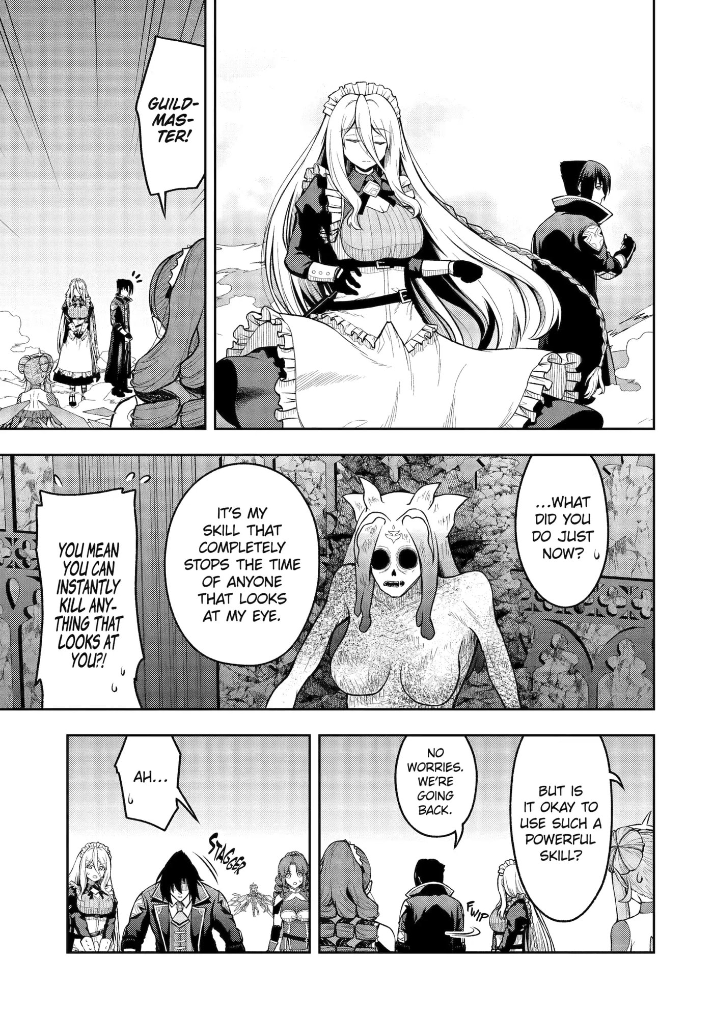 Ore wa Boukensha Guild no Akutoku Guild Master: Jinzai o Tekizaitekisho ni Tsuihou Shitara, Nazeka Mechakucha Kansha Saremashita Chapter 5 page 54 - 