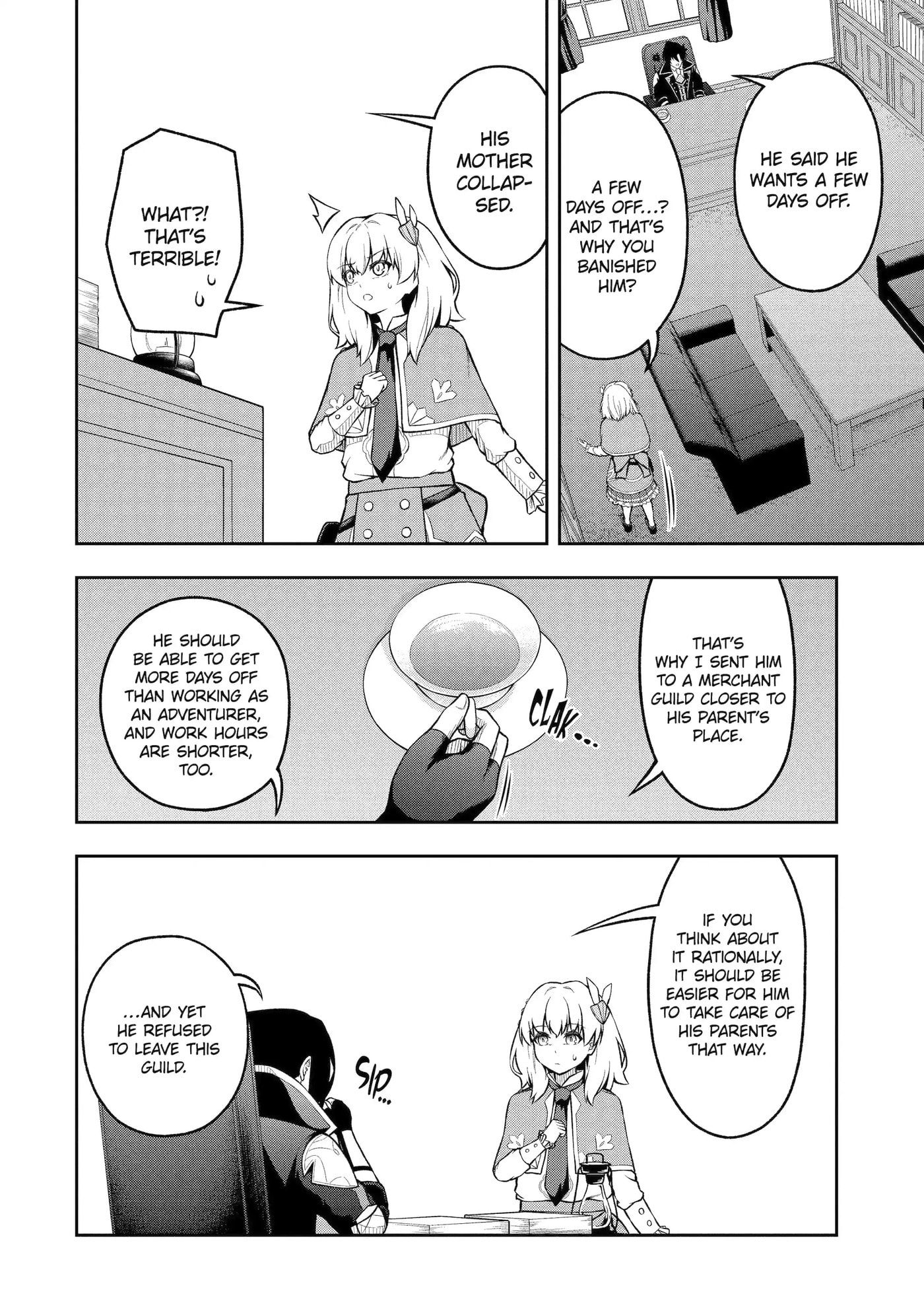 Ore wa Boukensha Guild no Akutoku Guild Master: Jinzai o Tekizaitekisho ni Tsuihou Shitara, Nazeka Mechakucha Kansha Saremashita Chapter 6.1 page 6 - 