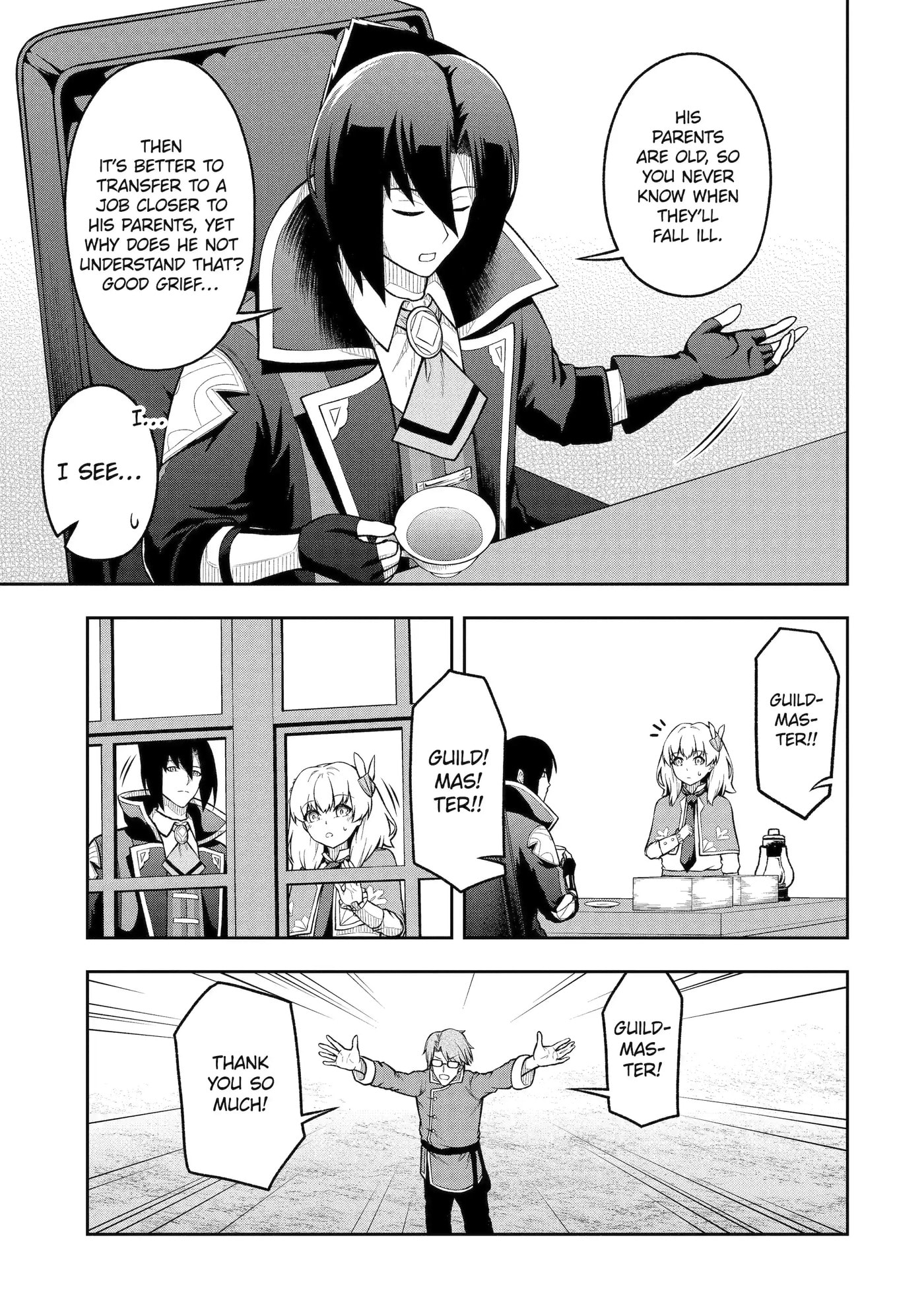 Ore wa Boukensha Guild no Akutoku Guild Master: Jinzai o Tekizaitekisho ni Tsuihou Shitara, Nazeka Mechakucha Kansha Saremashita Chapter 6.1 page 7 - 