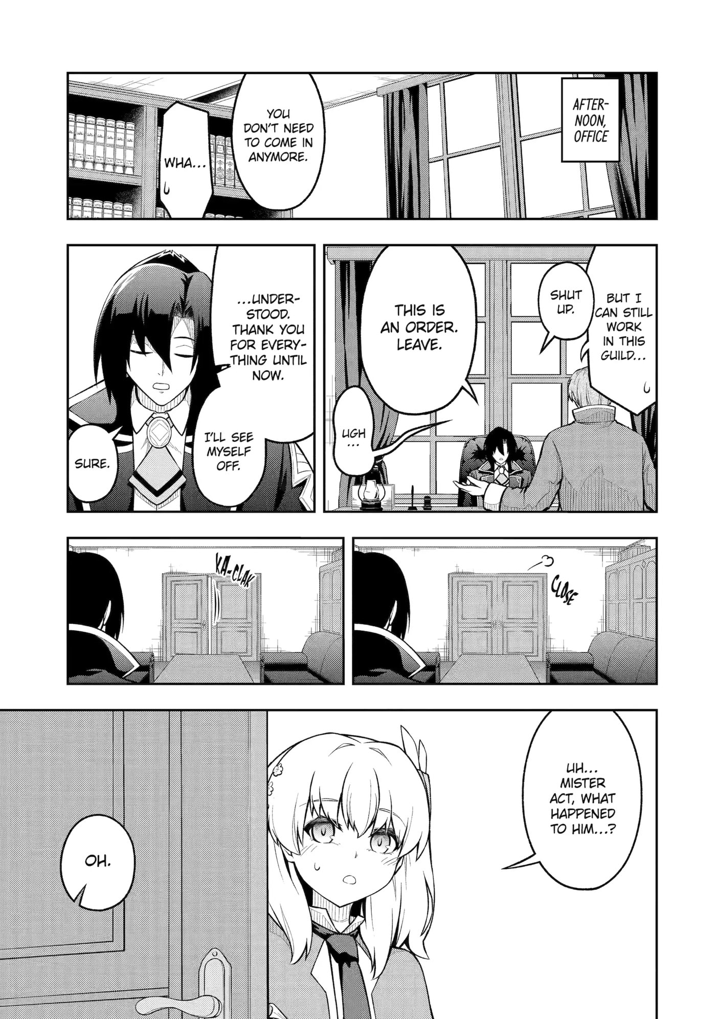 Ore wa Boukensha Guild no Akutoku Guild Master: Jinzai o Tekizaitekisho ni Tsuihou Shitara, Nazeka Mechakucha Kansha Saremashita Chapter 6 page 5 - 