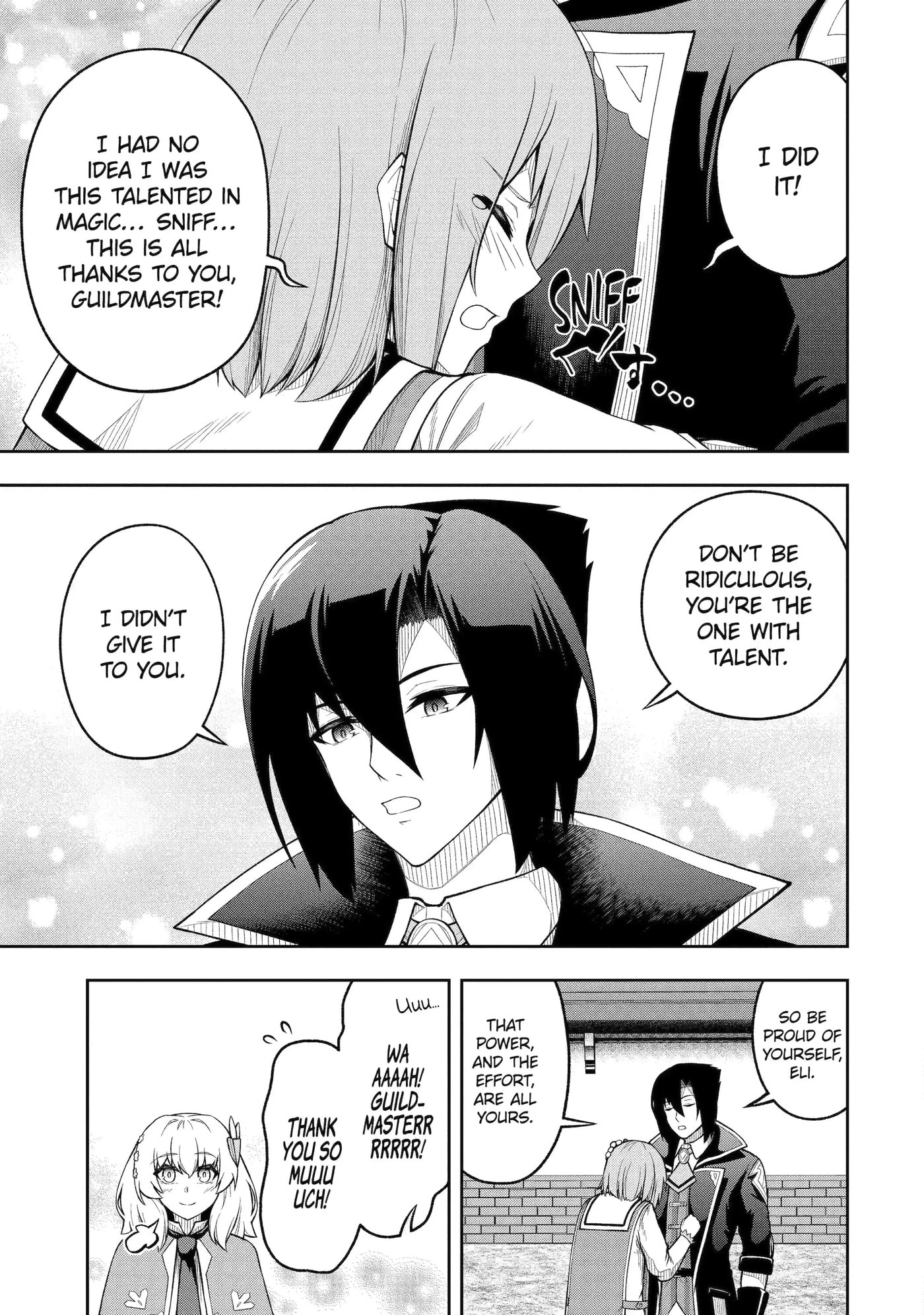 Ore wa Boukensha Guild no Akutoku Guild Master: Jinzai o Tekizaitekisho ni Tsuihou Shitara, Nazeka Mechakucha Kansha Saremashita Chapter 8.1 page 11 - 