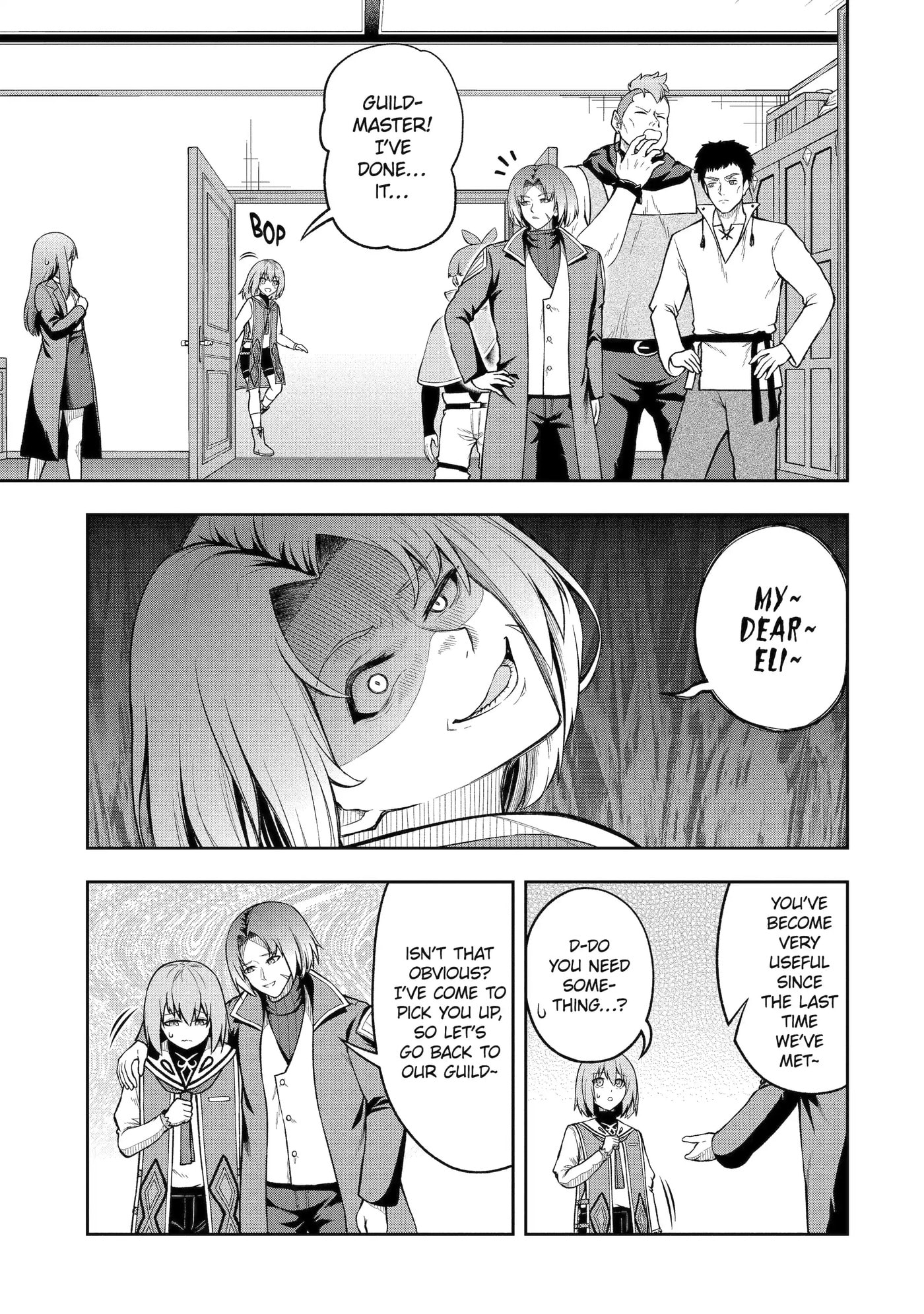 Ore wa Boukensha Guild no Akutoku Guild Master: Jinzai o Tekizaitekisho ni Tsuihou Shitara, Nazeka Mechakucha Kansha Saremashita Chapter 8.2 page 4 - 